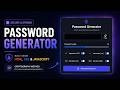 Build a Password Generator App using HTML CSS JavaScript | JavaScript Project for Beginners