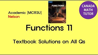 [009]Functions11 Nelson [page58-60][1.7  Stretches Compressions and Reflections] 캐나다수학 MCR3U