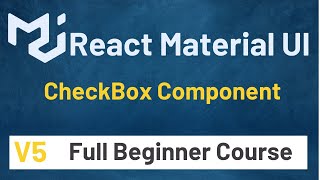 Material UI In React JS Tutorial #4 CheckBox Component | Material UI V5