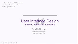 UKTAG#3 - LabVIEW UI Tips and Tricks By Tom McQuillan