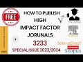 How To Publish In High Impact Factor Journals #elsevier #journal #phdians #publishing #research