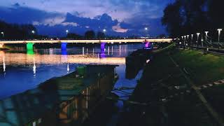 Night veiw of Abdullah Bridge, Rajbagh Srinagar, Kashmir || Shot from Zero Bridge||