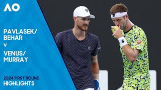 Behar/Pavlasek v Murray/Venus Highlights | Australian Open 2024 First Round