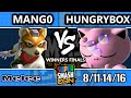 SSC 2016 SSBM - C9 Mango (Fox) Vs. Liquid` Hungrybox (Jigglypuff) - Melee Winners Finals