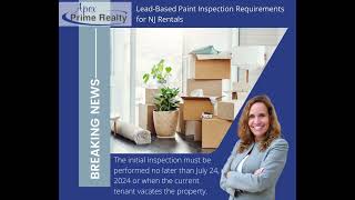 Lead Based Paint Inspection Requirements for NJ Rentals