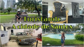 Parte 2 | TURISTANDO A CIDADE DE SANTOS E CURTINDO A PRAIA 🏆🏖️