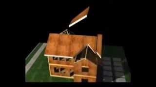 Banerpan structural insulated panels (SIP's) Construction Animation