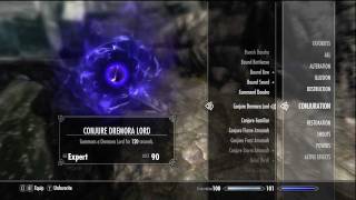 Skyrim - Conjure Dremora Lord - Expert Conjuration Magic Spell