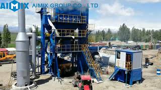 Aimix ALQ60 Hot Mix Asphalt Plant Installed in Kyrgyzatan