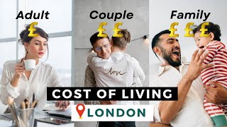 How much money you need to live in London | Minimum Salary & Cost Of Living Adults, Couples & Family