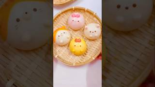 Sumikko Gurashi Steambun❤️#cake #dessert #recipe #糖霜餅乾 #甜点 #蛋糕 #日式料理 #食谱 #steambun #馒头 #shorts #角落生物