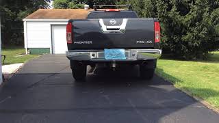 Nissan Frontier straight piped exhaust