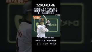 2004　5点差ひっくり返した！高橋由伸から5連打　#shorts