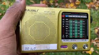 WSHU Public Radio on a BAIJIALI KK-9 Shortwave Radio | WYBC @ 1340 kHz from New Haven, Connecticut