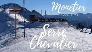 Serre Chevalier - Monetier area | 4k | Ski slopes for  opening season