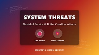 🛡️ System Threats Explained: DoS & Buffer Overflow Attacks for Beginners