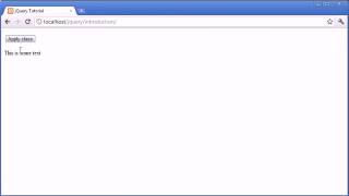 jQuery Tutorial 55 addClass