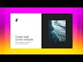 Framer Split Screen Website with Fixed Position