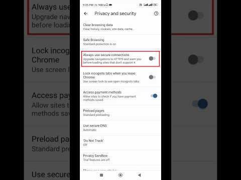 How to always enable the use of secure connections #shorts