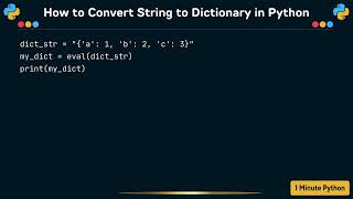 How to Convert String to Dictionary in Python
