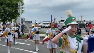 門司港祭り 2023  北九州市消防音楽隊 Mojiko Festival, Parade, Walking Tour