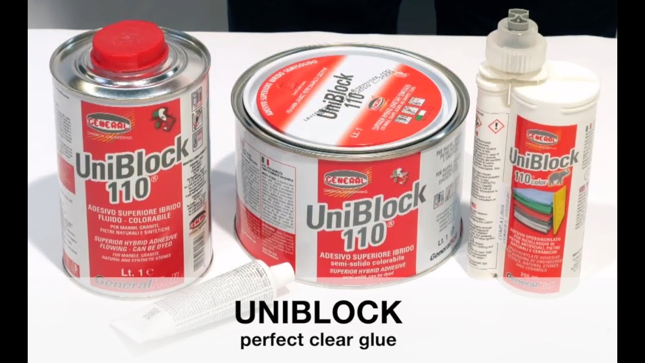 Uniblock 110H - Perfect Clear Glue For Granite, Marble And Engineered ...