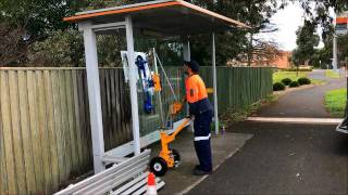 Quattrolifts Express 150 330 Glazing Bus Shelter