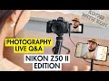 Photography Live Q&A - Nikon Z50 II Edition - Koffee with Kon