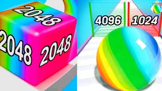 Jelly run 2048 🆚 Ball Number 2048 Gameplay new updates levels