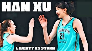 HAN XU Scored 6 Points, Liberty Lose To Storm【韩旭6分4板 纽约自由人不敌西雅图风暴】