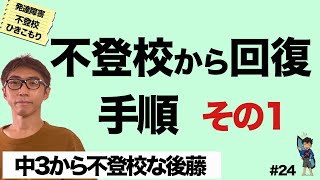 【発達障害・ひきこもり支援】不登校から回復への手順その1