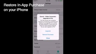 How to Restore an In-App Purchase on your iPhone