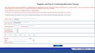 Registering for Continuing Education Classes Online at Johnston Community College