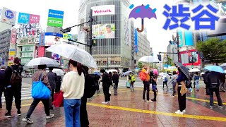 4K ☔雨の渋谷散歩 / Shibuya Walk in Rain in Tokyo Japan 4k 60fps