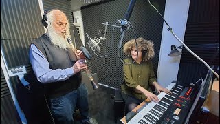 משה מוסא ברלין ובתו אודהליה!!! Moshe Musa Berlin and his daughter Odelia in my studio