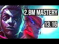 EKKO vs YONE (MID) | 2.8M mastery, 10/1/3, 1500+ games, Legendary | EUW Master | 13.16