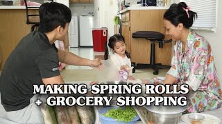 MAKING SPRING-ROLLS + GROCERIES SHOPPING | EP195