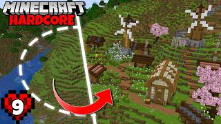 I Built a FARMING VILLAGE in Hardcore Minecraft 1.20 Survival!