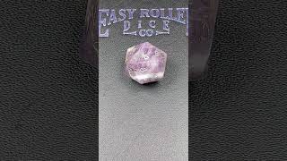 Amethyst D20 Dice With Elven Font #shorts