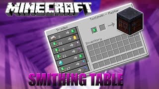 HOW TO USE A SMITHING TABLE!!! | MINECRAFT 1.14!!!