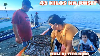 43 KILOS NA PUSIT ANG HULI NI TITO NIÑO