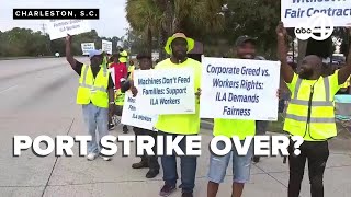 Local ILA chapter says port strike is suspended until January after days on picket lines