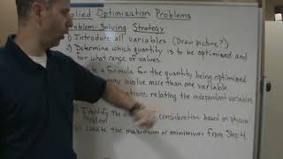 Calc1 Sec 4 7 Applied Optimization Problems Problem Solving Strategy