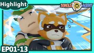 【Jungle Agent Highlight】01-13 Compilation | Power Heroes | Robot | Kids Cartoon | Rescue | Toys