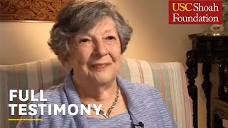 Holocaust Survivor Edith (Suzy) Ressler | Jewish-American Heritage Month | USC Shoah Foundation