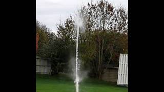 Tango Ib Water rocket launch in slow motion 210fps