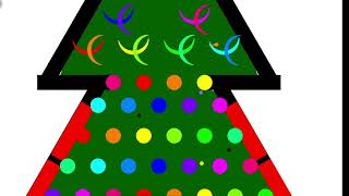 Christmas Tree marble race special in Algodoo