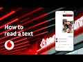 How to read a text | Android phone | Tech Team | Vodafone UK