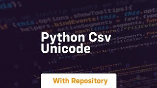 python csv unicode