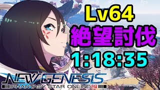 【PSO2NGS】レベル64絶望ダイダルソード討伐 1:18:35(1時間18分35秒) GuFo/Gigantix Lv64 【大翔/yami視点】【ギガンティクス/絶望エネミー/雷雨】